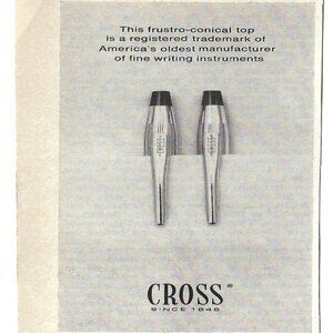 1967 Cross Writing Instruments Oldest Conical Top Pens Vintage Magazine Print Ad